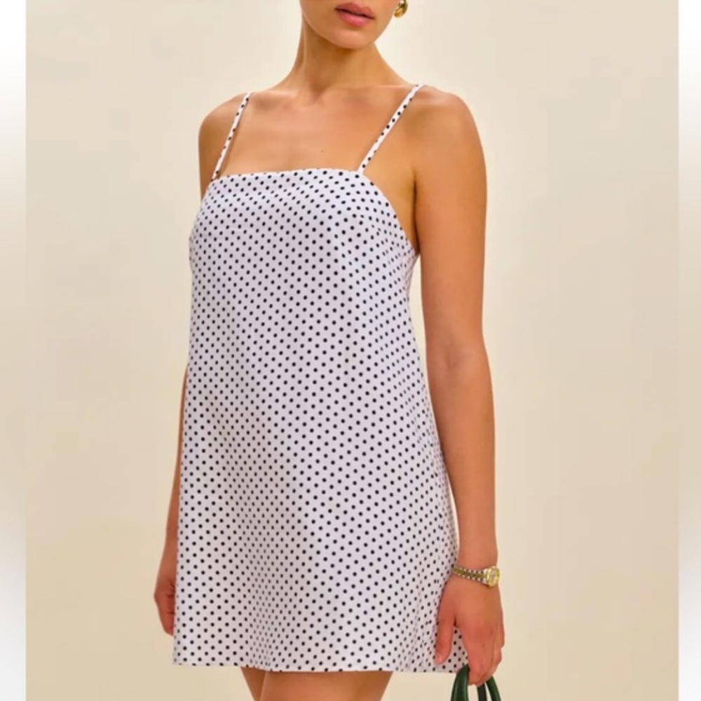 Reformation Polka Dot Mini Dress - Picture 4 of 8